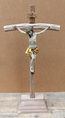 Cruz de madera y resina. Ref 00/310. 27x13x5