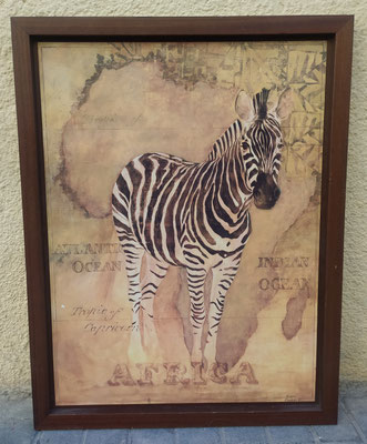 Cuadro cebra. Ref 5678. 68x87x4