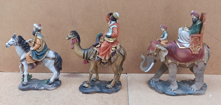 Reyes magos resina. Ref 14/234. 23x20x6 aprox