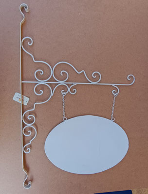 Letrero metal doble cara. Ref 4Y0072W. 44x67