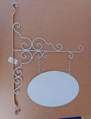Letrero metal doble cara. Ref 4Y0072W. 44x67
