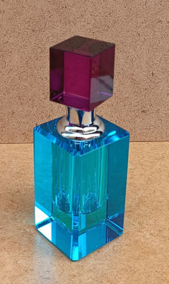 Botella perfume cristal. Ref 31571. 12x4x4