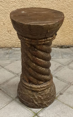 Columna madera forrada de estaño. Ref COL4L3. 44x21 diámetro. 