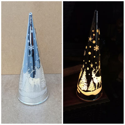 Cono luminoso ciervos