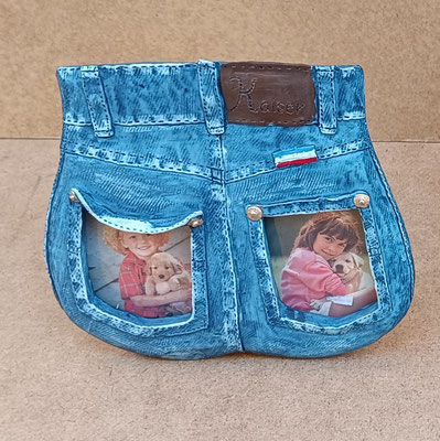 Portafotos vaquero resina. Ref 9668/507. 17x15