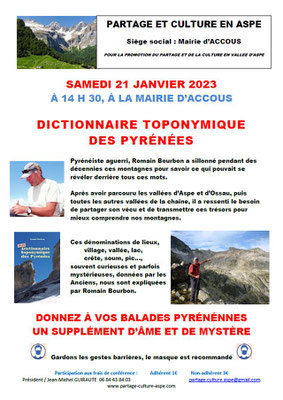 Dictionnaire toponymique des Pyrénées - Romain Bourbon