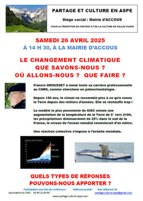 Changement climatique - Francis Grousset