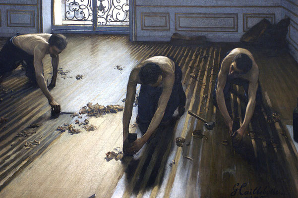 Les raboteurs de parquet, 1875