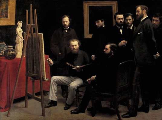 Un atelier aux Batignolles - Henri Fantin-Latour, 1870