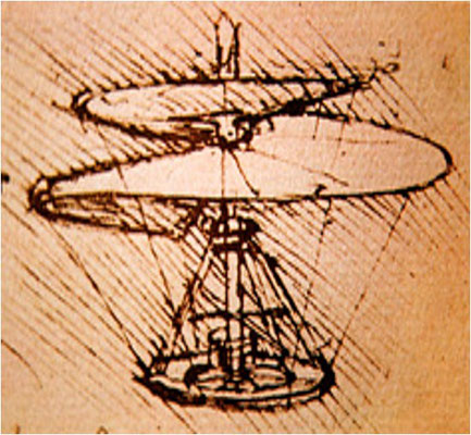 Vis aérienne de Léonard de Vinci