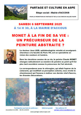 Monet à la fin de sa vie : précurseur peinture abstraite ? - Jean Leid