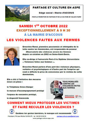 Violences faites aux femmes - Ernestine Ronai