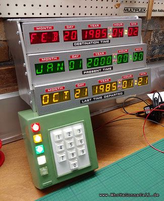 Back to the Future Time Circuit Display TCD Time Circuit Display