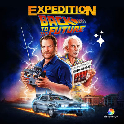 Back to the future Expedition DeLorean Time Machine Christopher Lloyd discovery+