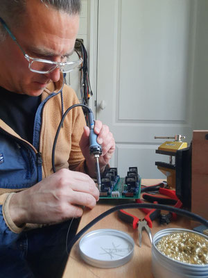 Soldering 2nd PCB amplifiers board 6 outputs (amplifiers in mono)