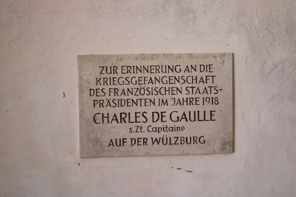 Erinnerung an die Gefangenschaft Charles de Gaulles