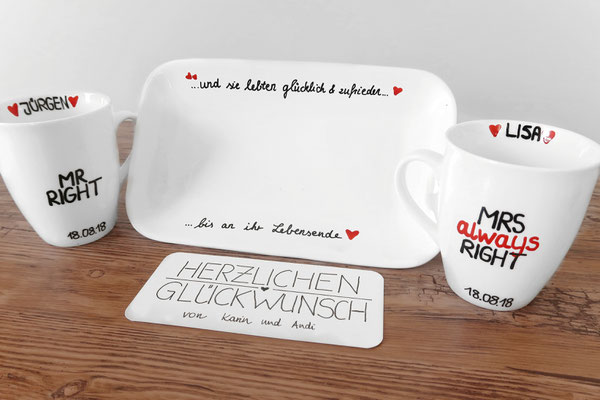 Hochzeitstassen Kreativundfreis Webseite