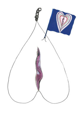 the she-devil of art_Maria's Nest with Flag