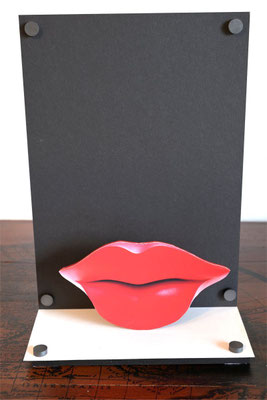 Installation on small board with back plate as sculpture