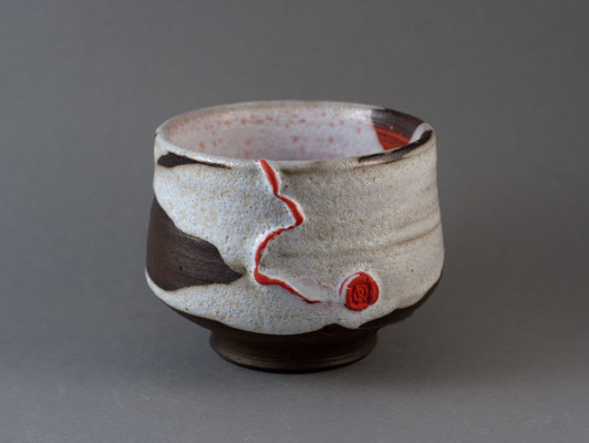 Paul Fryman. Tea bowl "Red line". SOLD