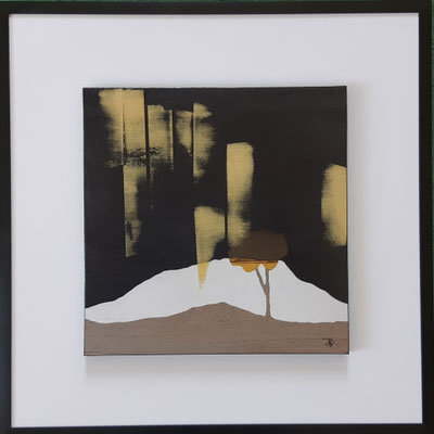 Série " les carrés oniriques " n°10 . Marqueterie contemporaine . 550€