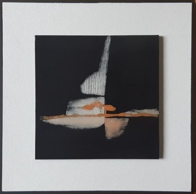 Série " les carrés oniriques " n°11 . Marqueterie contemporaine . 550€