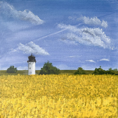 "Dicke Berta" Acryl auf Leinwand $0x40 cm 08.2025