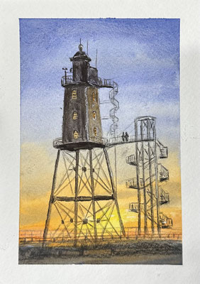 "Obereversand" Aquarell 13x18cm 09.2024 