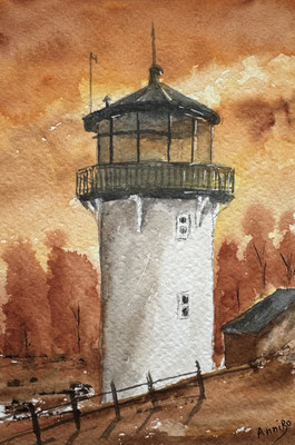 "Dicke Berta" Aquarell 13x18cm