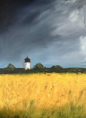 "Dicke Berta" Öl auf Malpappe 30x40cm