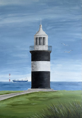 "Kleiner Preuße" in Wremen Acryl auf Leinwand 50x70cm 03.2025