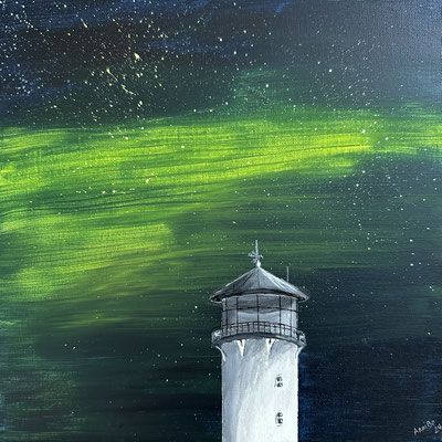 "Dicke Berta" in Altenbruch Acryl 30x30cm auf Leinwand