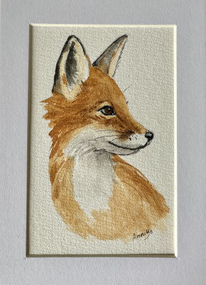 "Fuchs" Aquarell 13x18cm