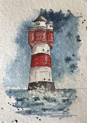 "Roter Sand" Aquarell 18x13cm 09.2024 