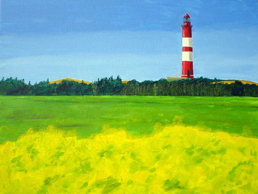 "Leuchtturm Amrum 2" Acryl auf Leinwand 40x50 cm 04.2004