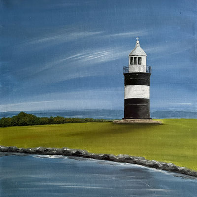 "Kleiner Preuße in Wremen" Öl auf Leinwand 40x40cm