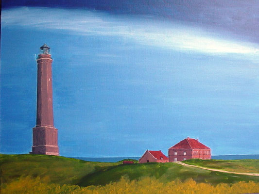 "Leuchtturm Norderney" Acryl auf Leinwand 50x60 cm 02.2004
