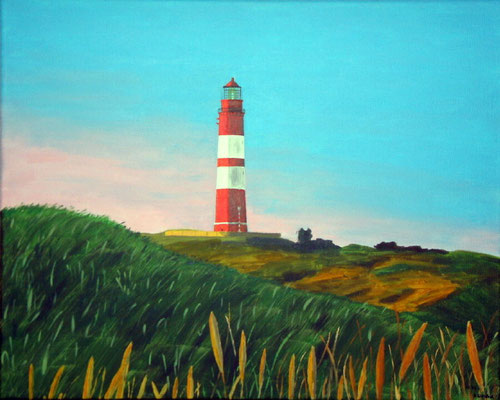 "Leuchtturm Amrum 1" Acryl auf Leinwand 40x50 cm 12.2003