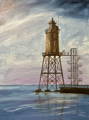 "Obereversand" Acryl auf Leinwand 30x40cm 50.-