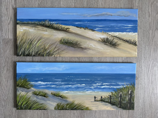 Acryl auf Leinwand je 20x50cm