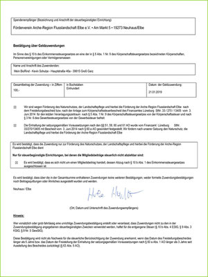 Mein BioRind | Spende für 2018 | Spendenbescheinigung