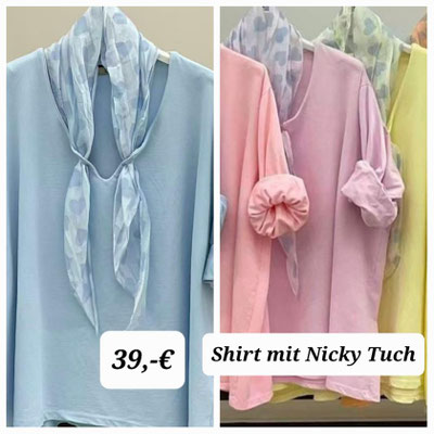 Shirt mit Nicky Tuch