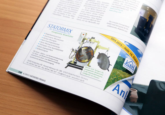 Anzeige in Fachzeitschrift