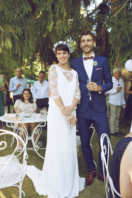 Perrine / Juillet 2017 - Ludivine Guillot, robe de mariée sur mesure à Lyon.