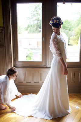 Perrine / Juillet 2017 - Ludivine Guillot, robe de mariée sur mesure à Lyon.