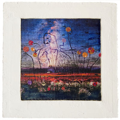 innergardens Kunst Druck auf Stoff