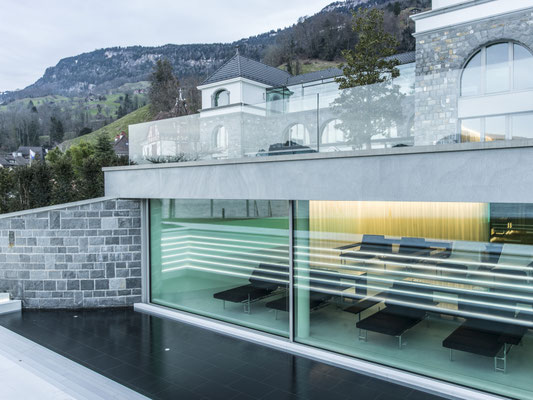 Park Hotel Vitznau, Lichtdesign: Manulux Lichtgestaltung, Angelika Dreher, Fotograf: Andin Winteler, bürobuerau GmbH