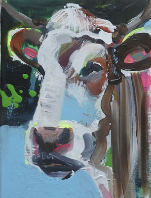 Retrato de vaca 3, 40x30, acrylic on canvas