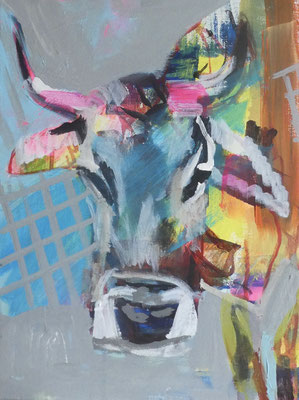 Retrato de vaca 11, 40x30, acrylic on canvas