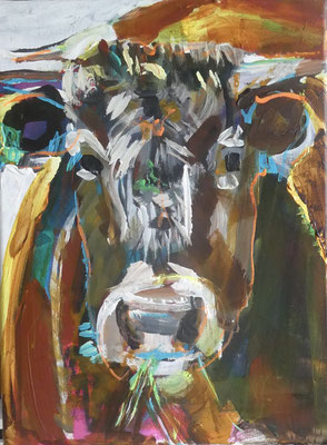 Retrato de vaca 14, 40x30, acrylic on canvas